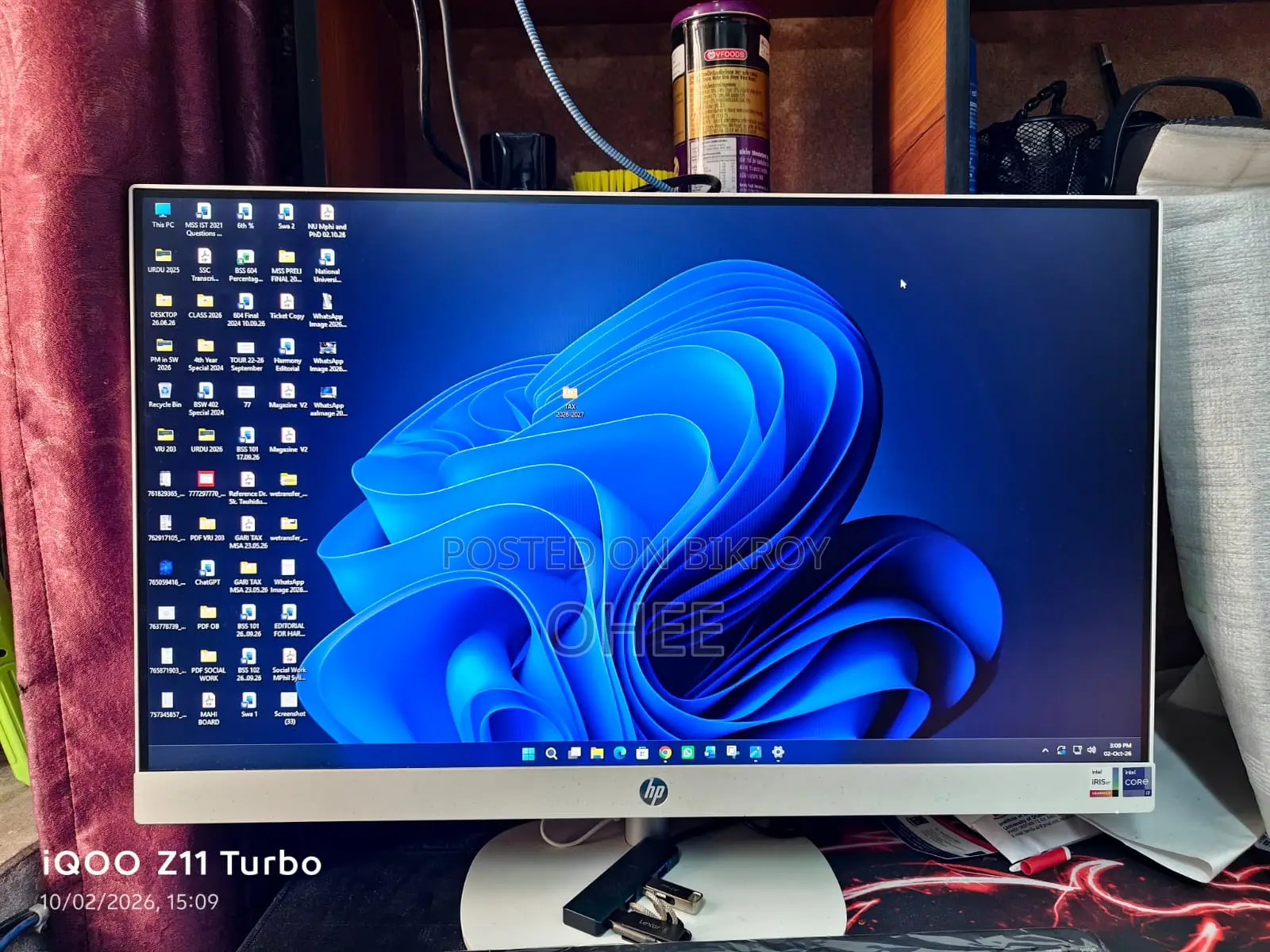 Desktop Computer HP 200 G4 All-in-One 16GB Intel Core i7 SSD 1T