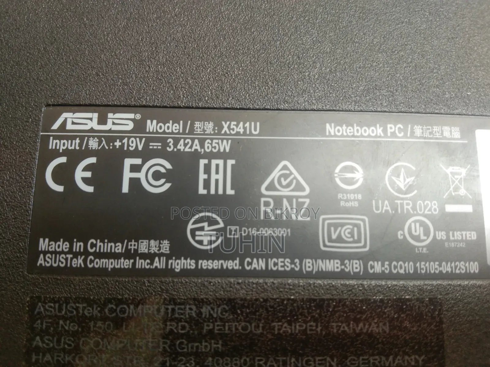 Laptop Asus X550LB 64GB Intel Core i7 HDD+SSD 60GB
