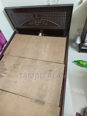 মেহগনি কাঠের সিঙ্গেল খাট / খাট (প্রশস্ত / অতিরিক্ত প্রশস্ত সিঙ্গেল খাট)