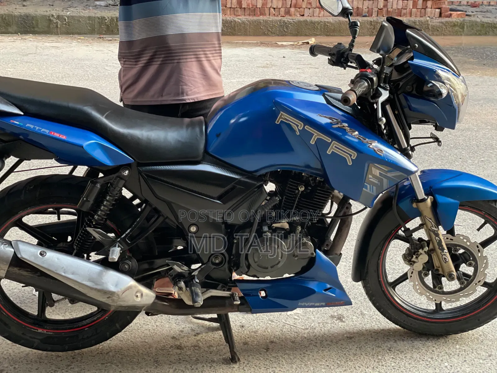 TVS Apache RTR 160 2V 2017 Blue