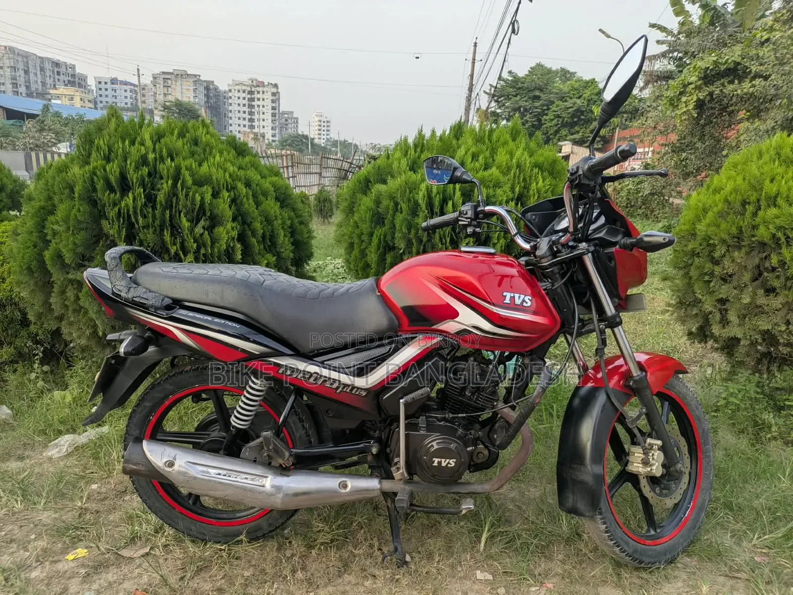 TVS Metro Plus 2018 Red