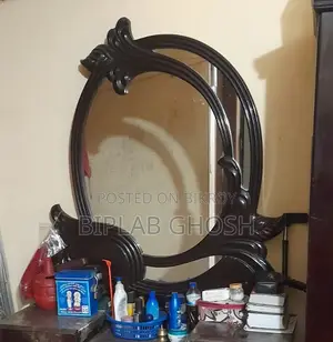 ড্রেসিং টেবিল উইথ টু ড্রয়ার্স এন্ড টু কেবিনেটস।
