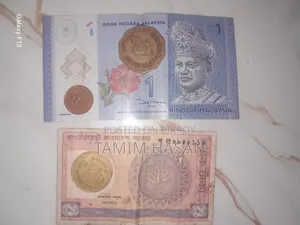 Old 3 Coins and 2 Notes