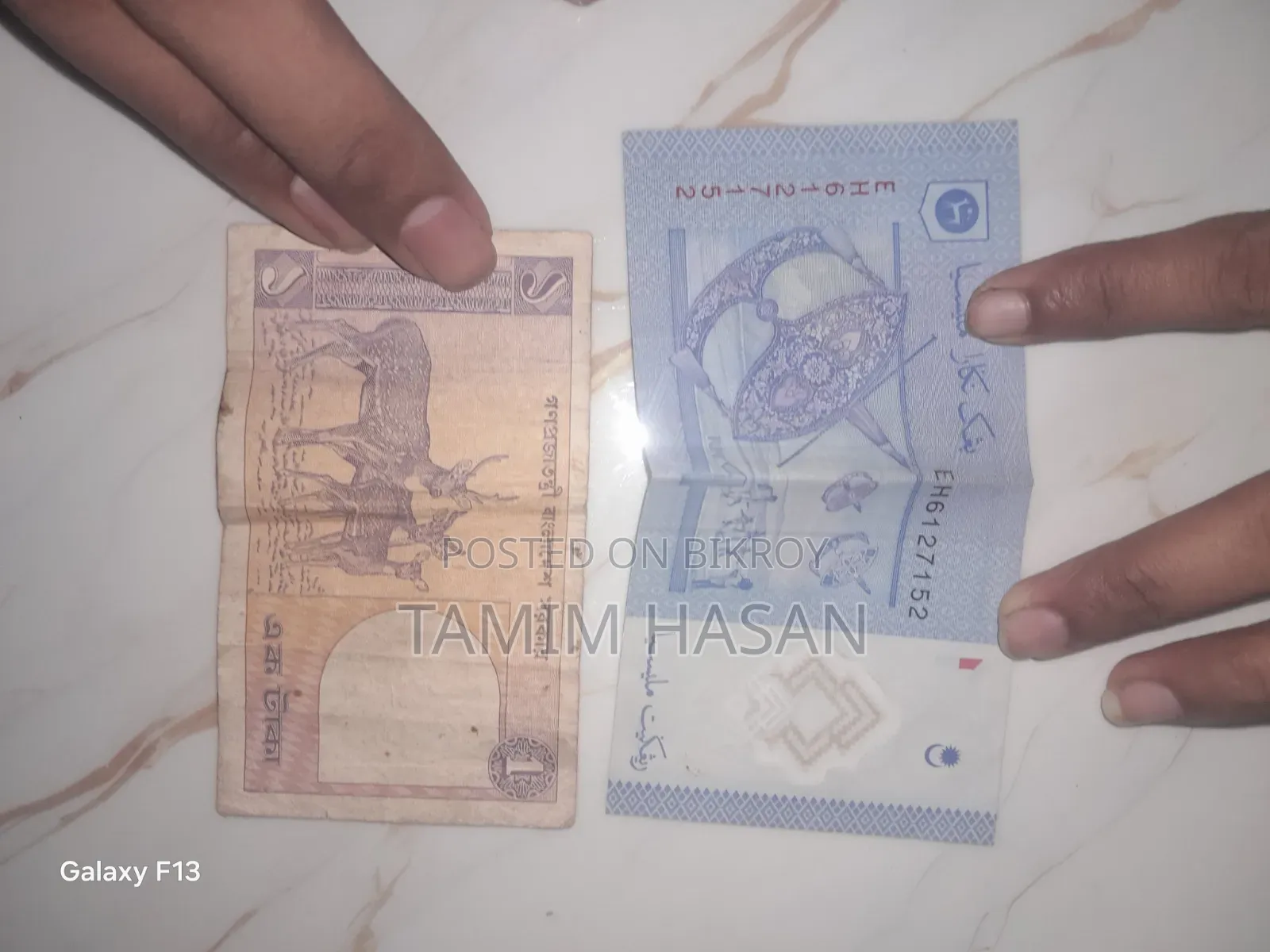 Old 3 Coins and 2 Notes