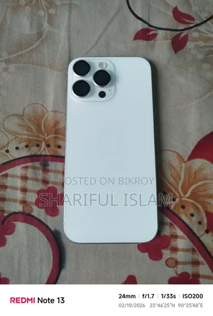 অ্যাপল আইফোন ১৬ প্রো ম্যাক্স ২৫৬ জিবি হোয়াইট