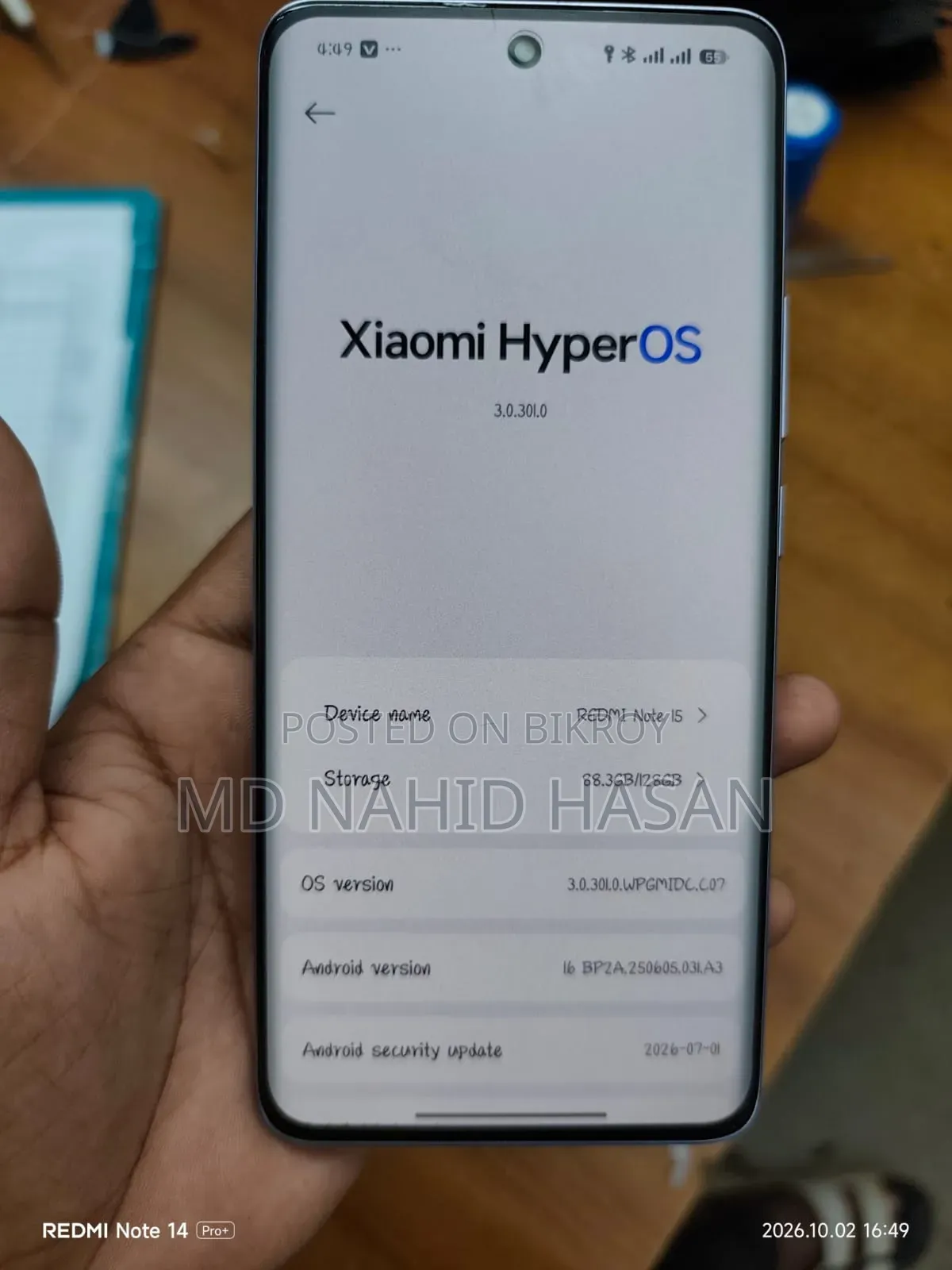 Xiaomi Redmi Note 15 128 GB Blue