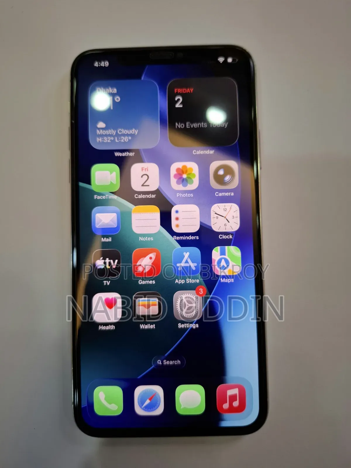 অ্যাপল আইফোন ১১ প্রো ম্যাক্স ২৫৬ জিবি হোয়াইট