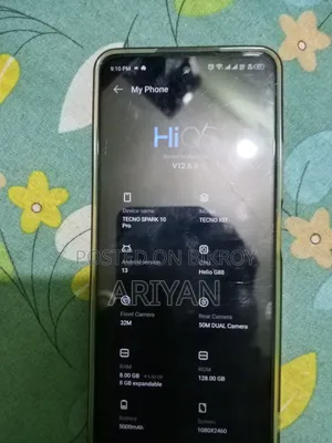 টেকনো স্পার্ক ১০ প্রো ১২৮ জিবি ব্ল্যাক