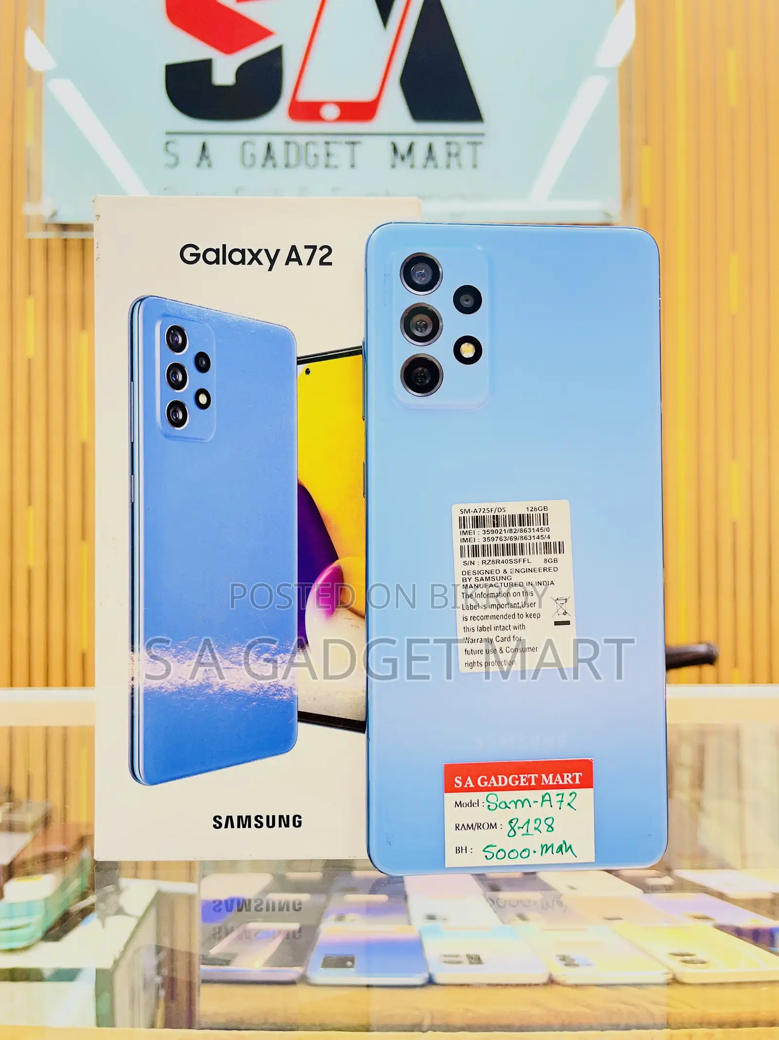 Samsung Galaxy A72 128 GB Blue
