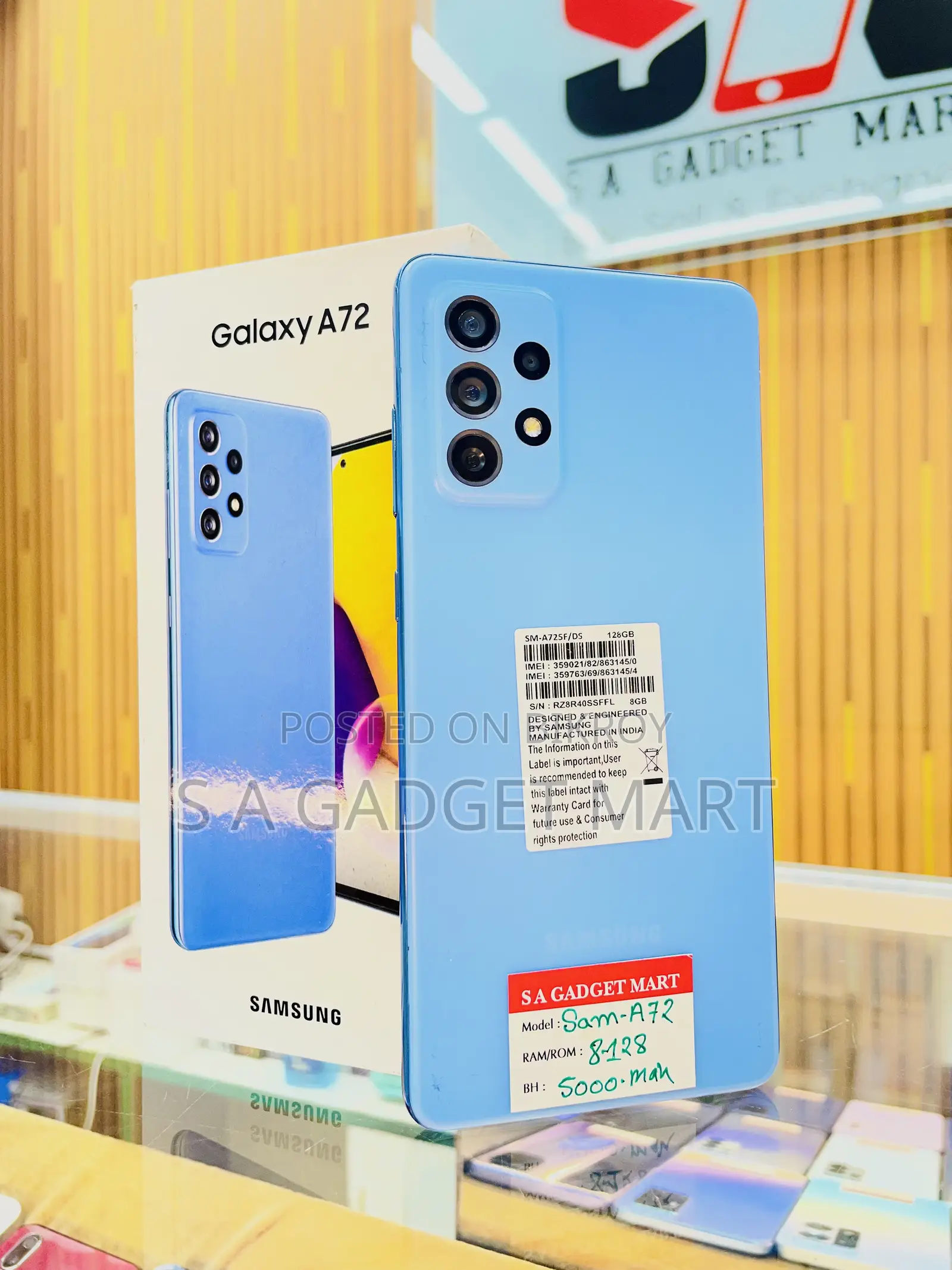 Samsung Galaxy A72 128 GB Blue