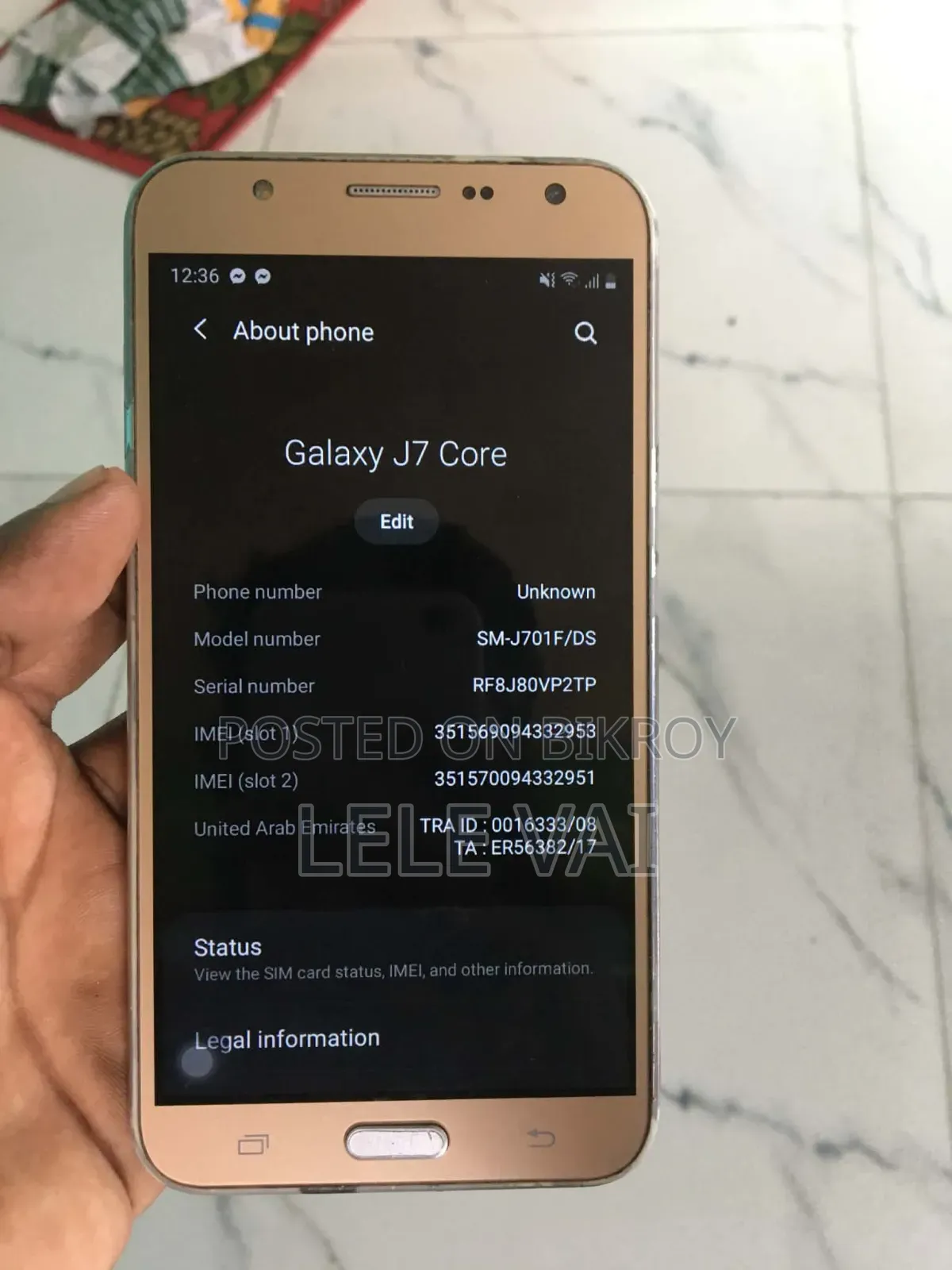 Samsung Galaxy J7 Core 16 GB Graphite