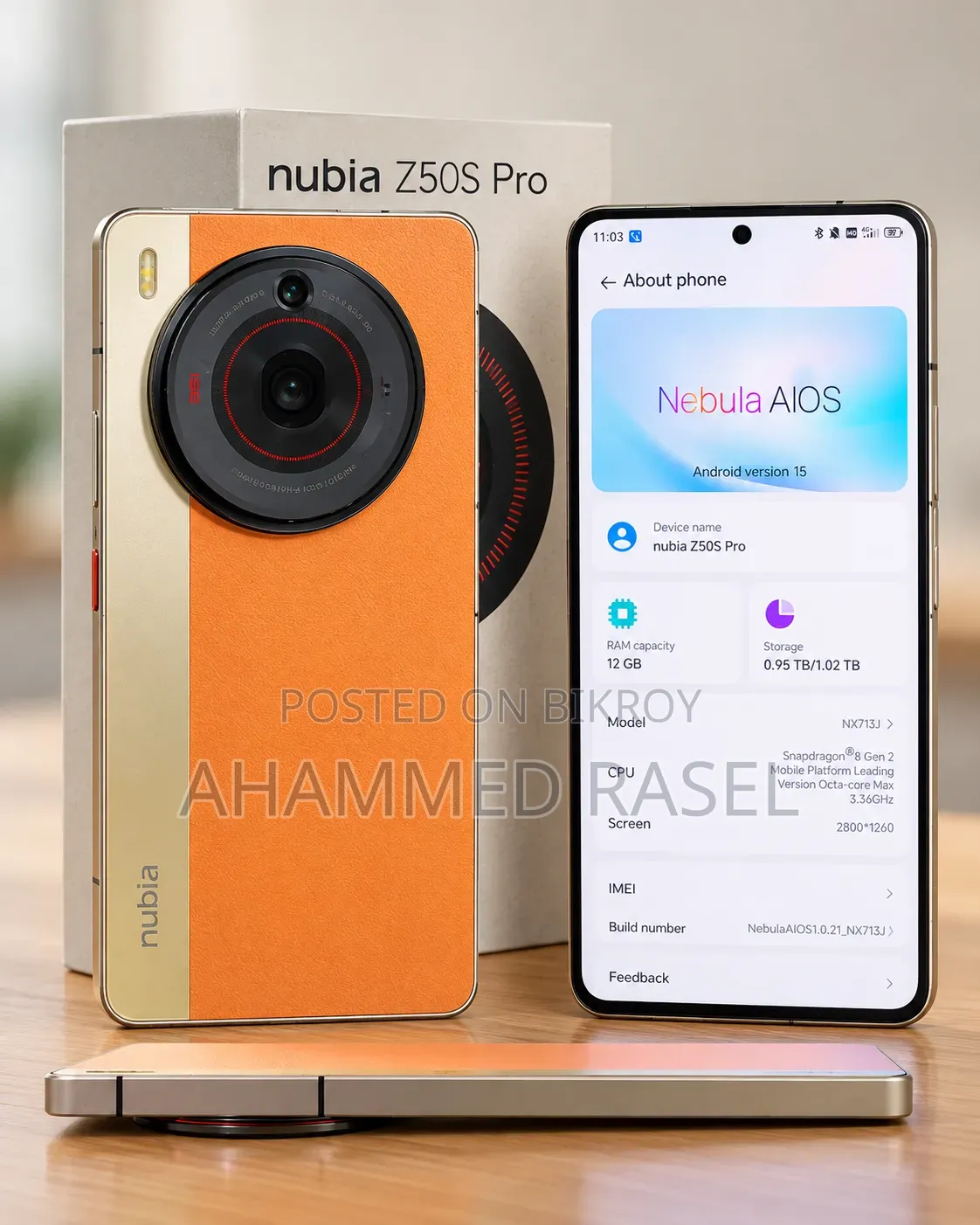 ZTE nubia Z50S Pro 1 TB Yellow