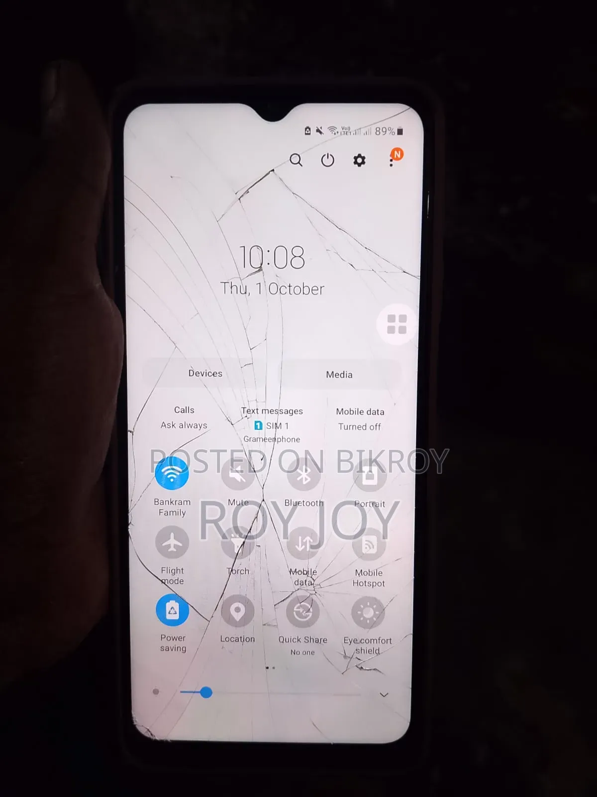 স্যামসাং গ্যালাক্সি এ১২ ৬৪ জিবি পার্পল