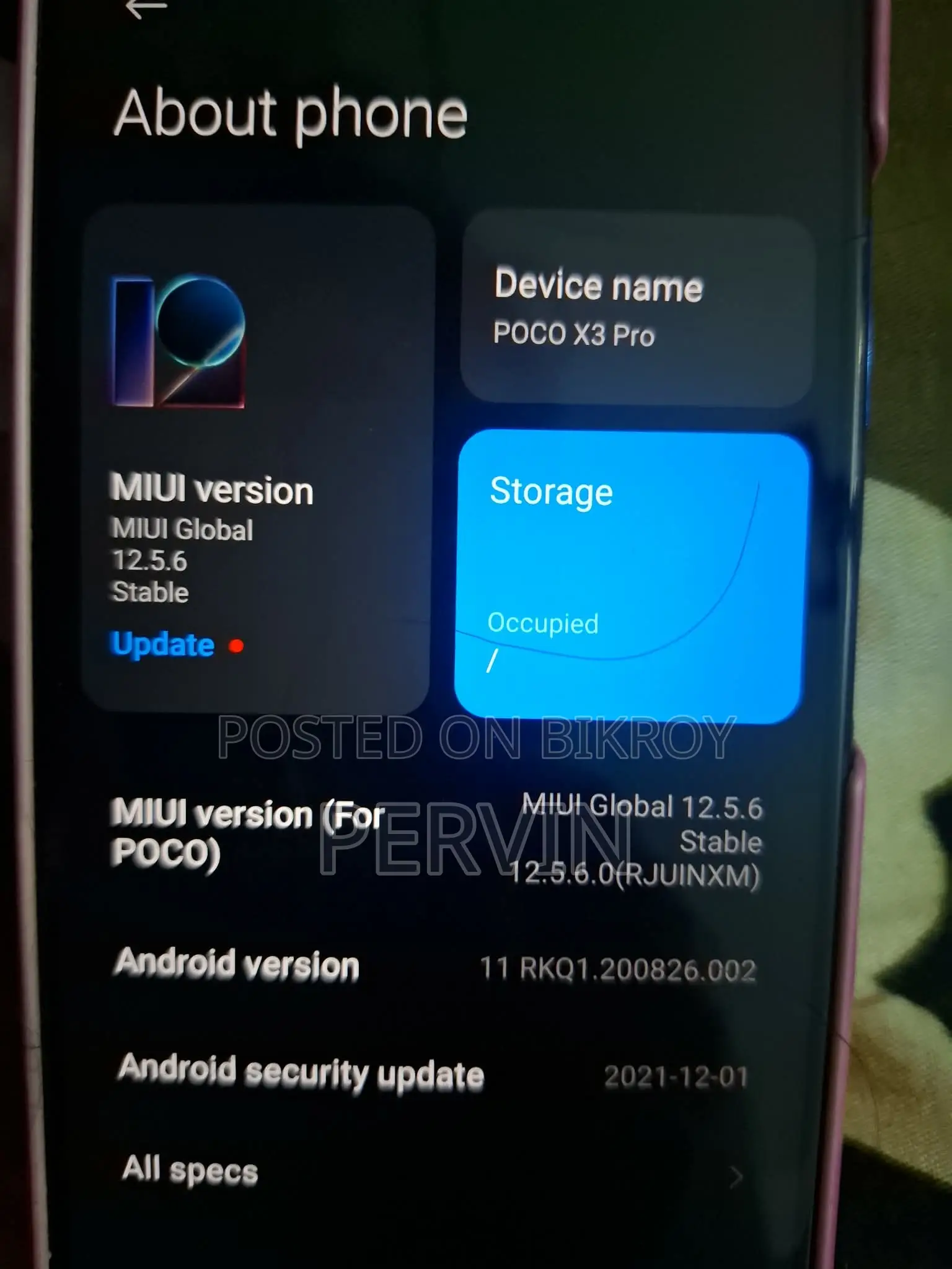 Xiaomi Poco X3 Pro 128 GB Blue