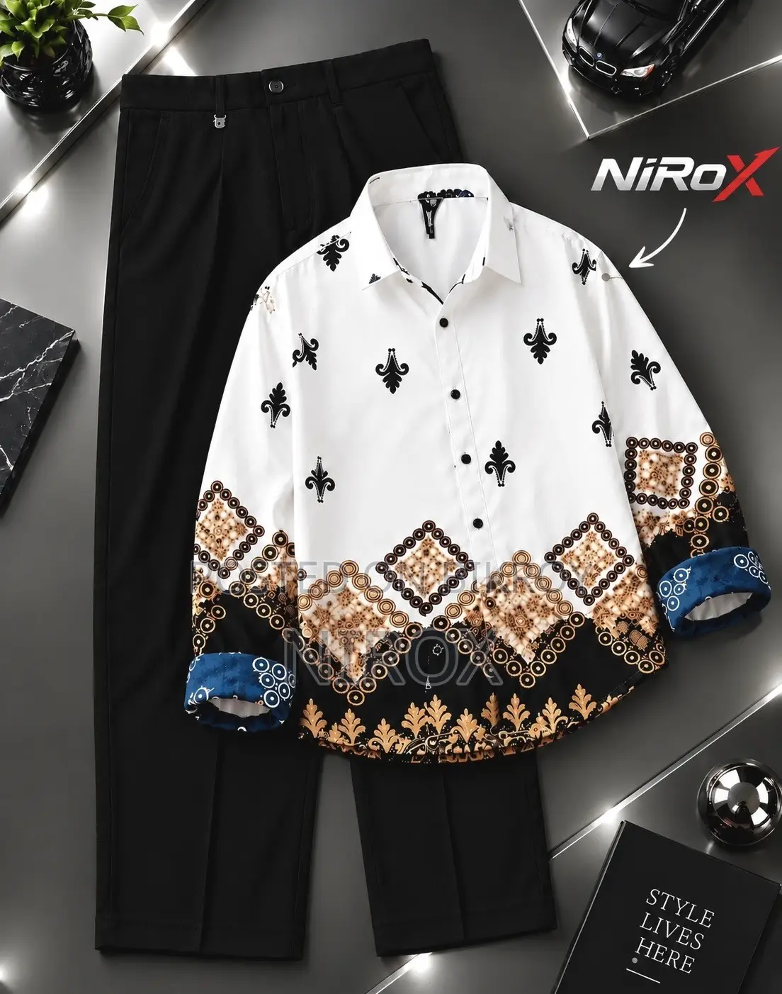 Full Embroidery Shirt.