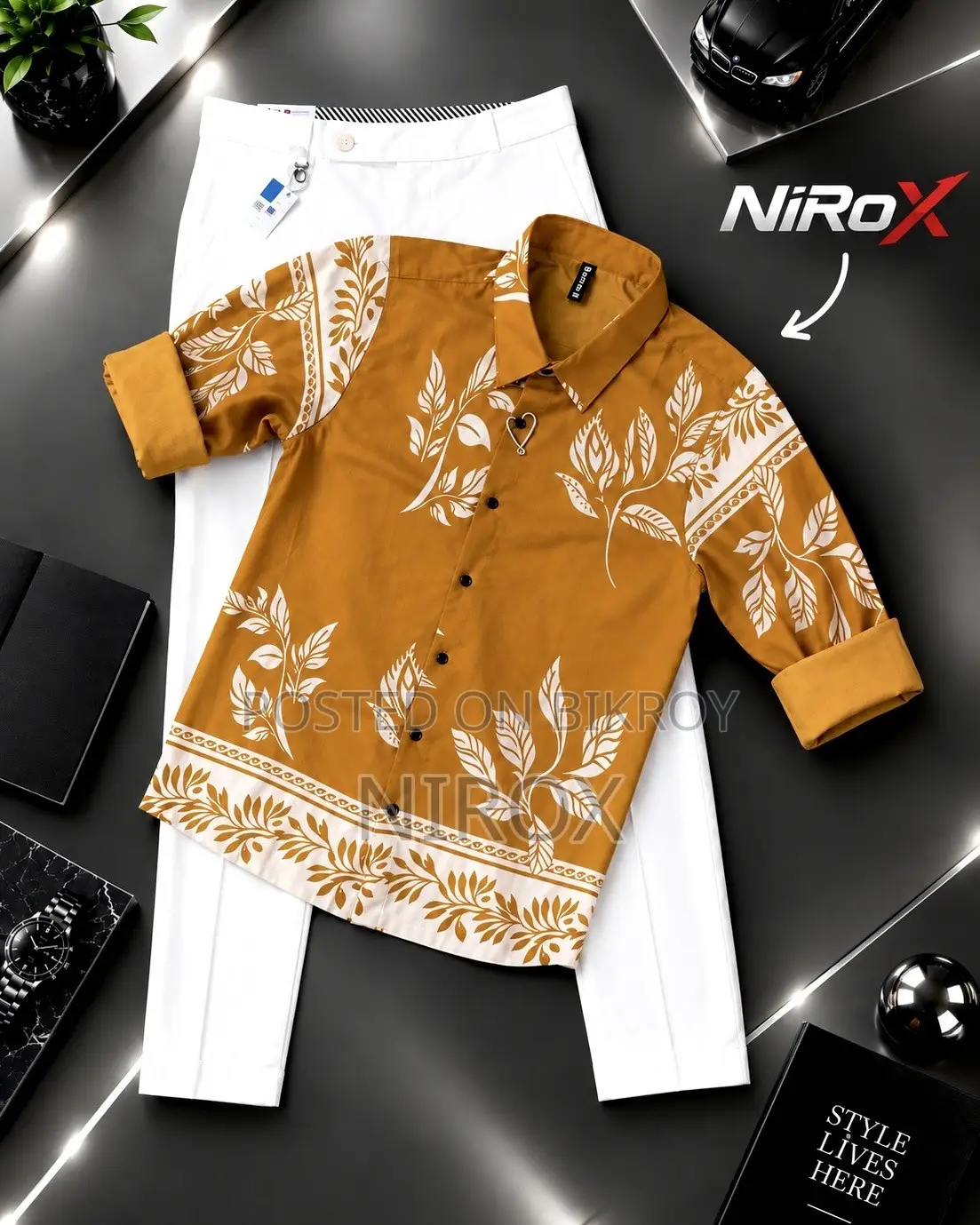 Full Embroidery Shirt.