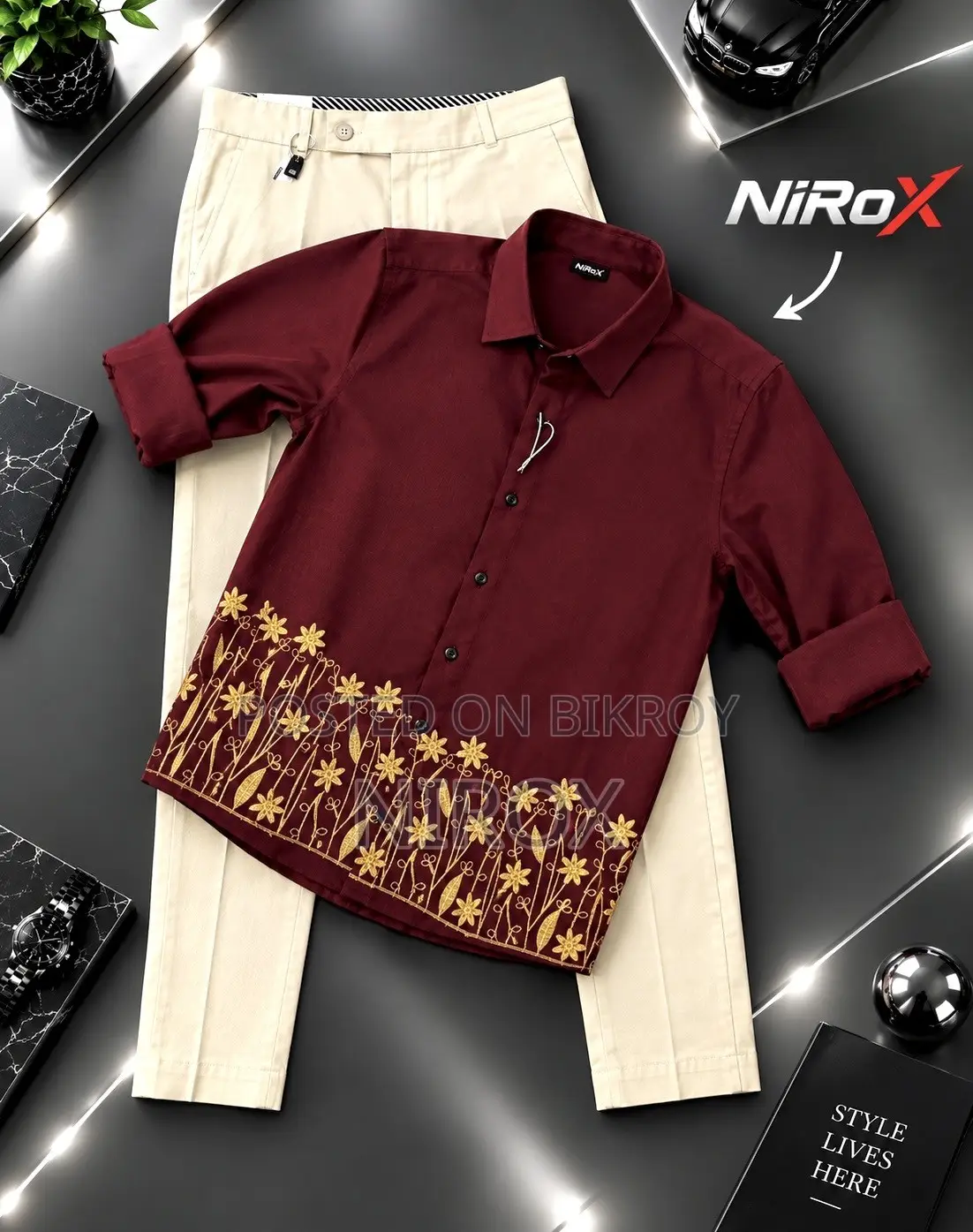 Full Embroidery Shirt.