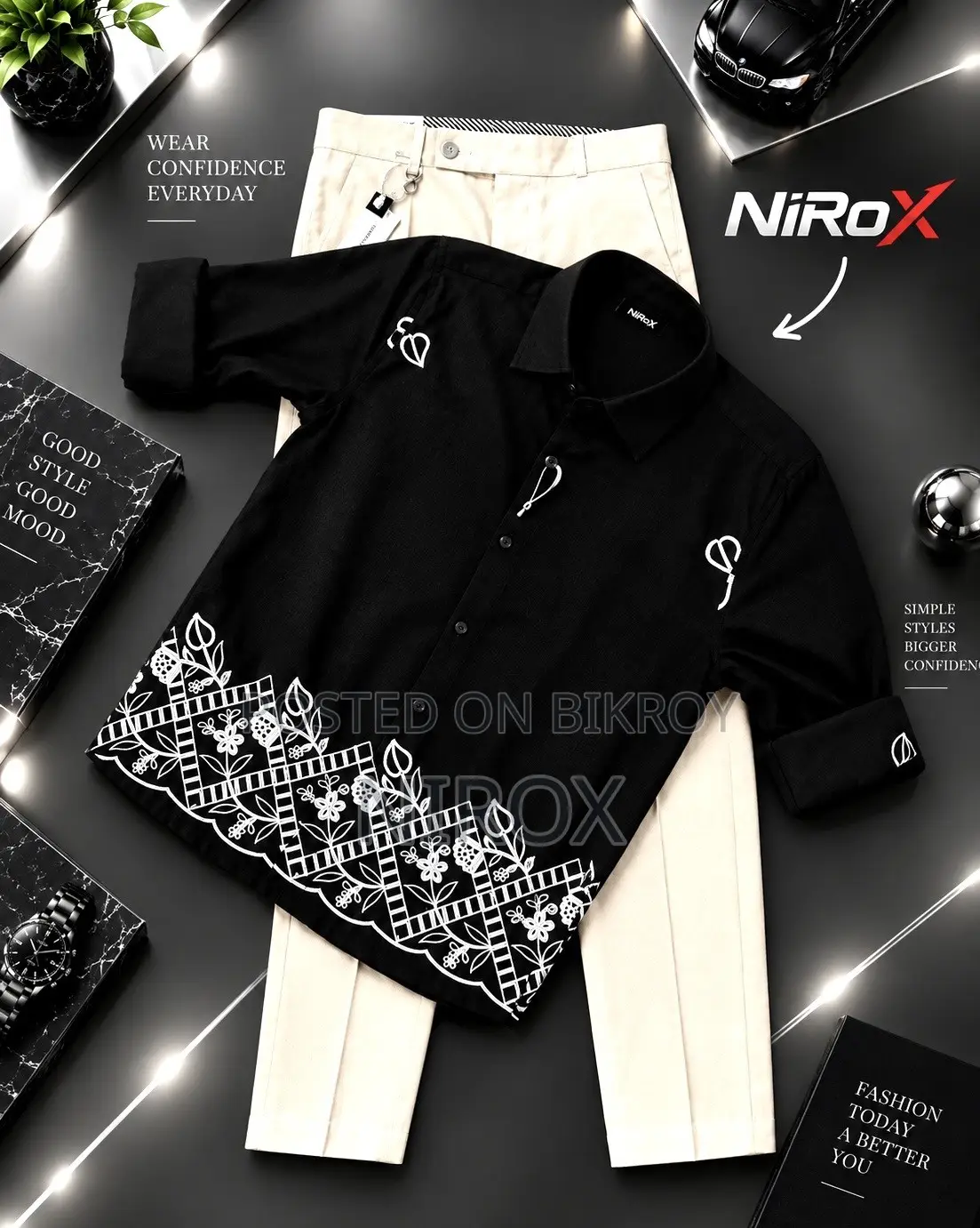 Full Embroidery Shirt.
