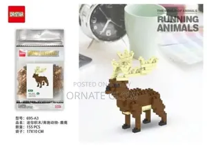 DIY 12 Running Animals Block Set