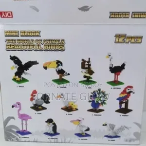 DIY 12 Running Animals Block Set