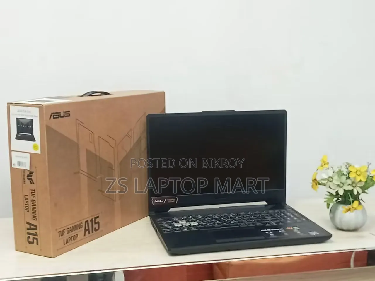 ল্যাপটপ আসুস টিইউএফ গেমিং এ১৫ ৮জিবি এএমডি রাইজেন ৭ এসএসডি ৫১২জিবি