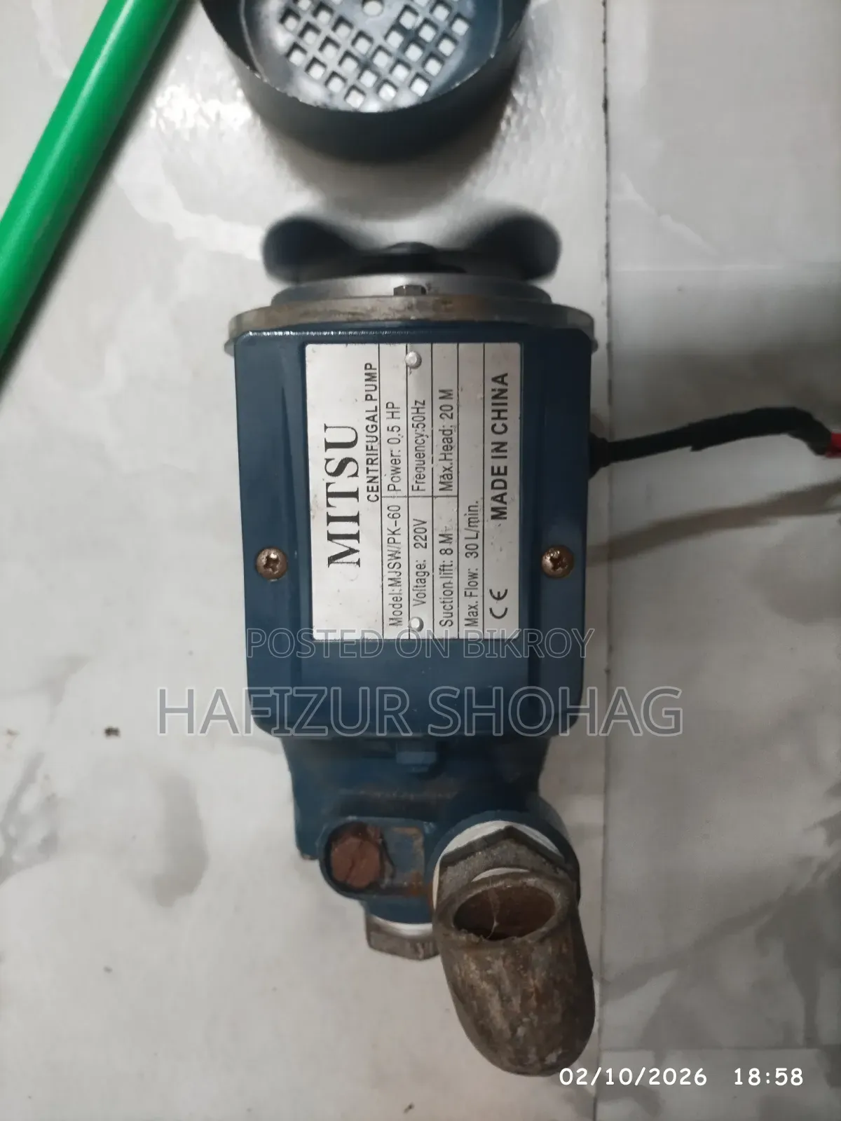 Water Pump 0.5Hp