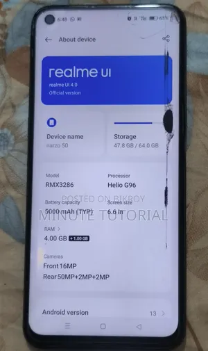 Realme Narzo 50 64 GB Black