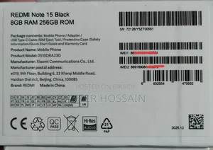Xiaomi Redmi Note 15 256 GB Black