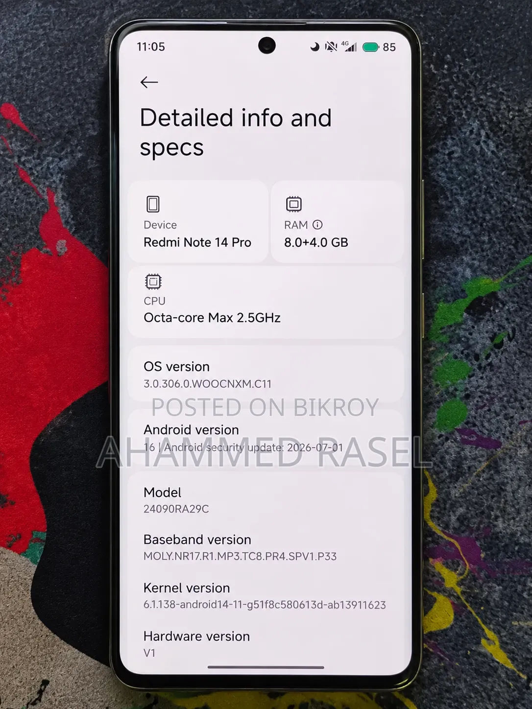 Xiaomi Redmi Note 14 Pro 5G 256 GB White