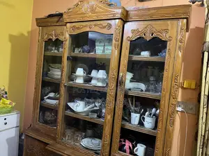 Slightly used like new Chittagong teak wood showcase