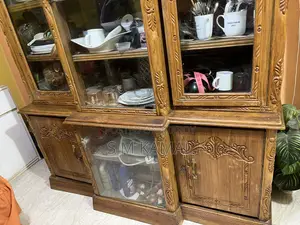 Slightly used like new Chittagong teak wood showcase