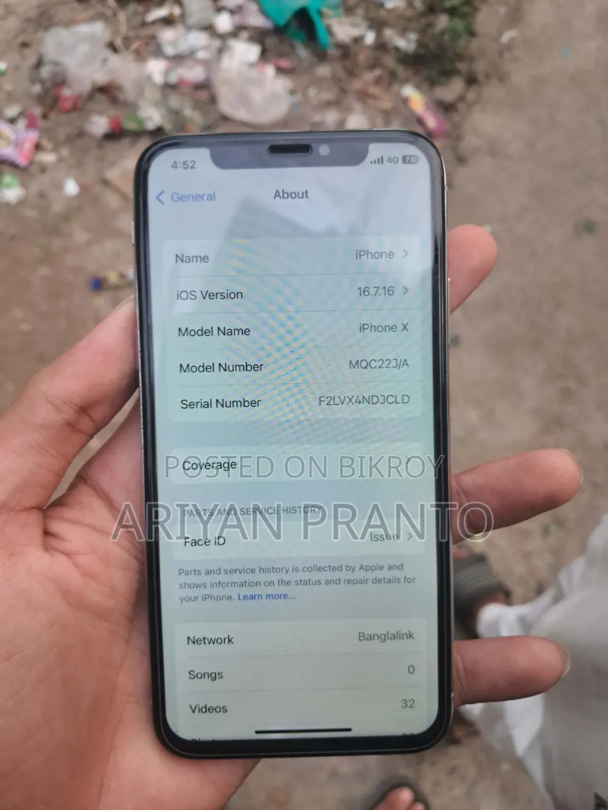 Apple iPhone X 256 GB White