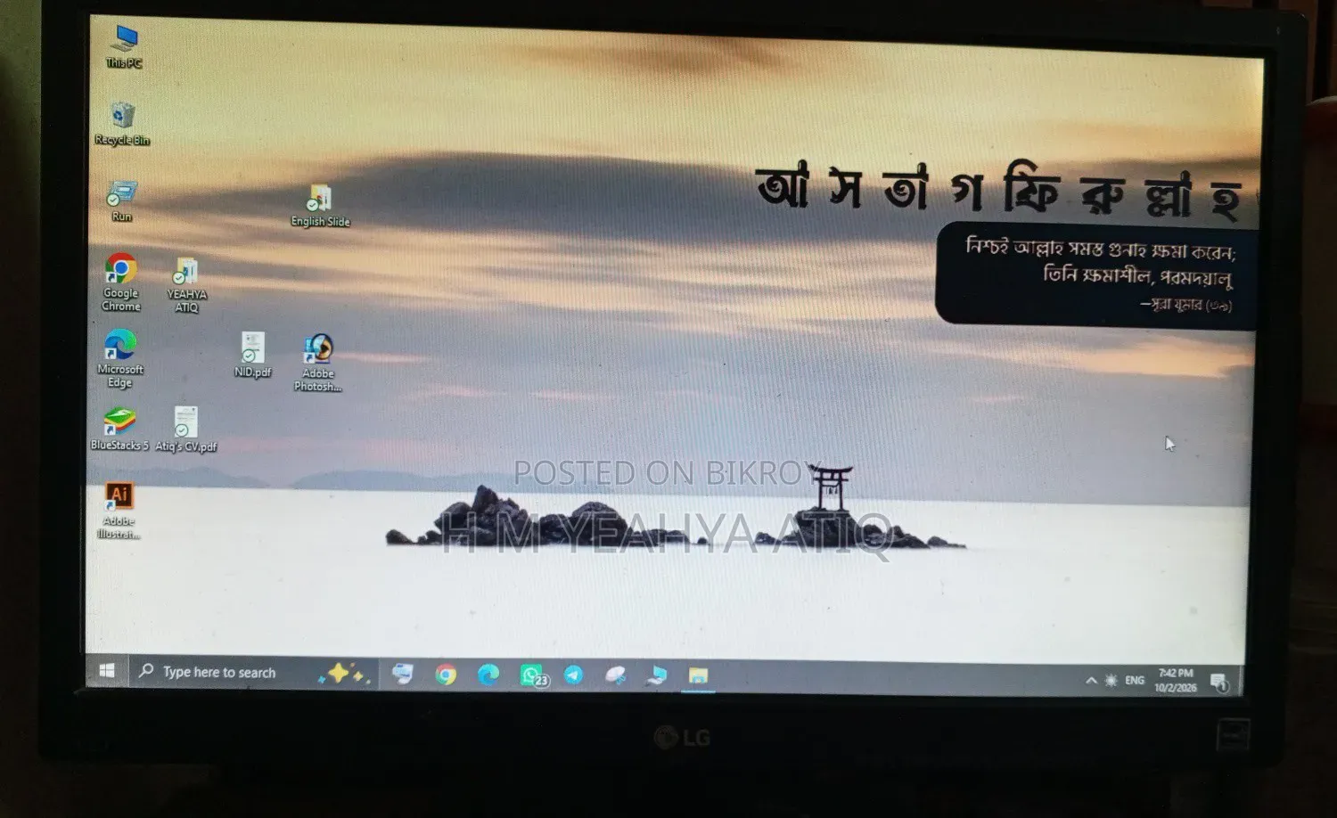 LG 19m37a-B Monitor