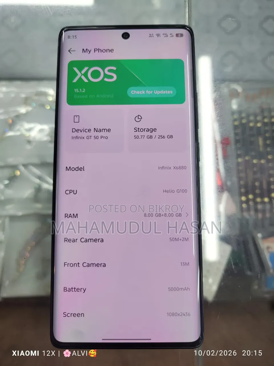 Infinix Hot 50 Pro+ 4G 256 GB Black