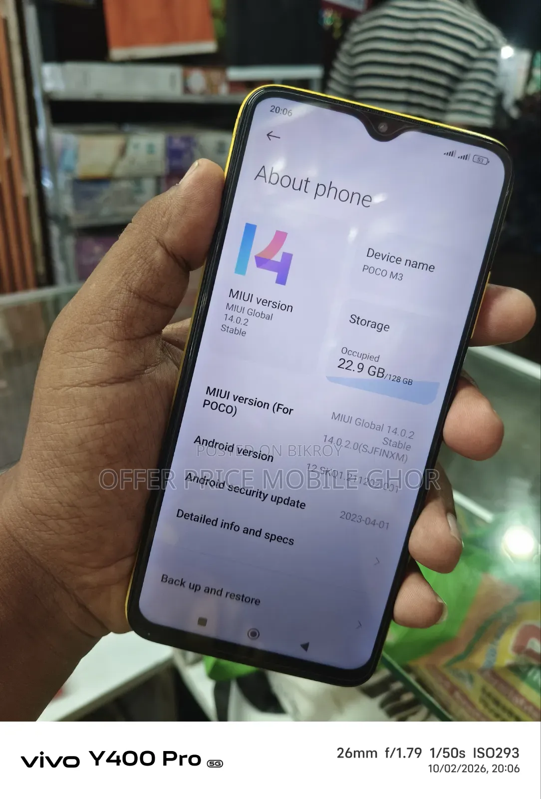 Xiaomi Poco M3 128 GB Yellow