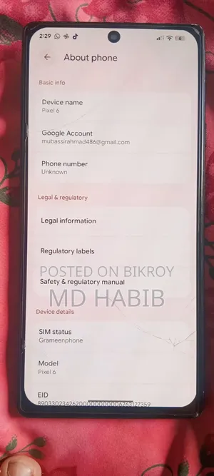 Google Pixel 6 256 GB White