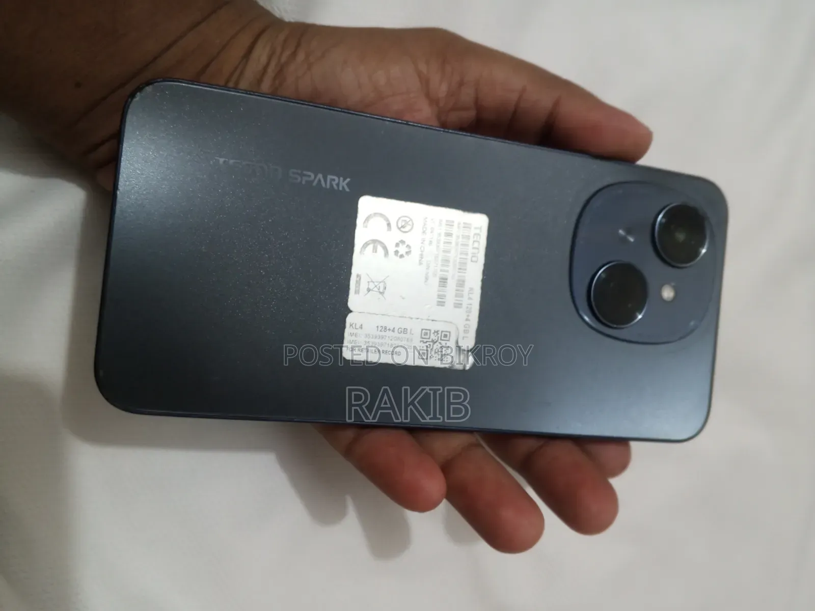টেকনো স্পার্ক গো ৬৪ জিবি কালো