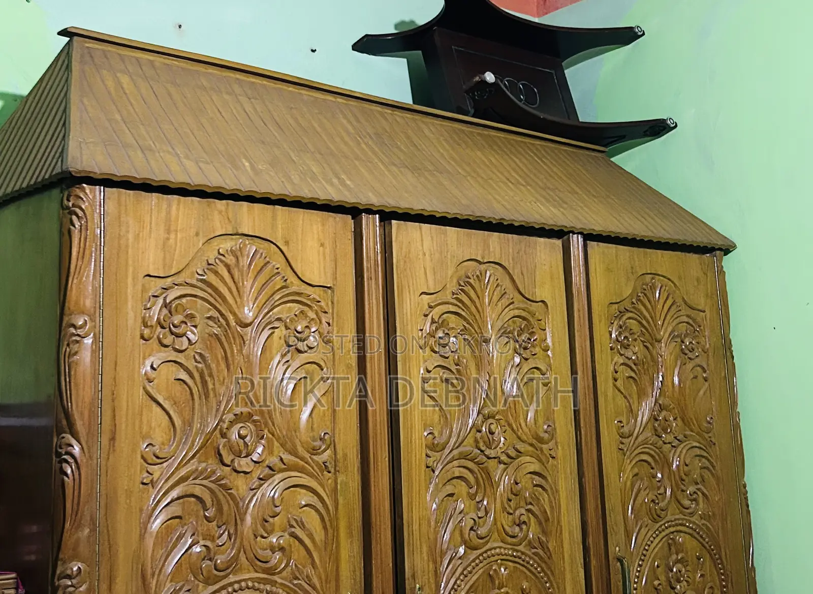 Teak Wood Three Part Gorgeous Almirah