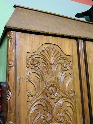 Teak Wood Three Part Gorgeous Almirah