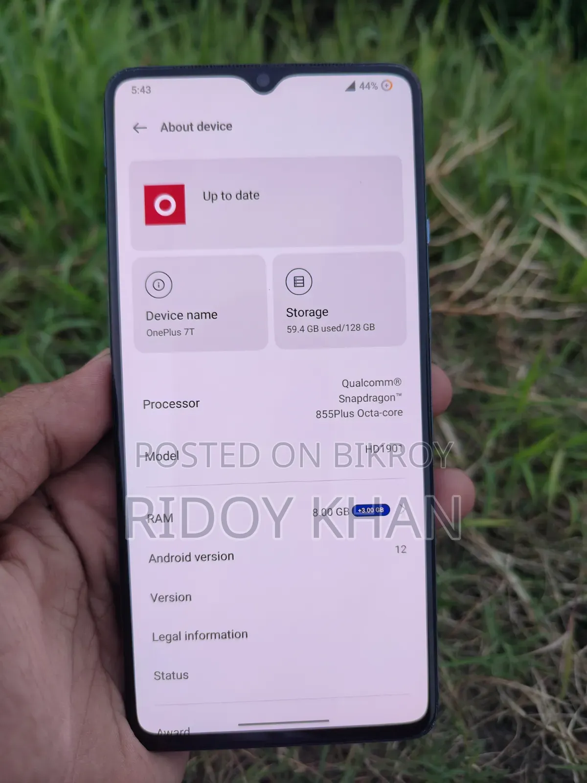 OnePlus 7T 128 GB Blue