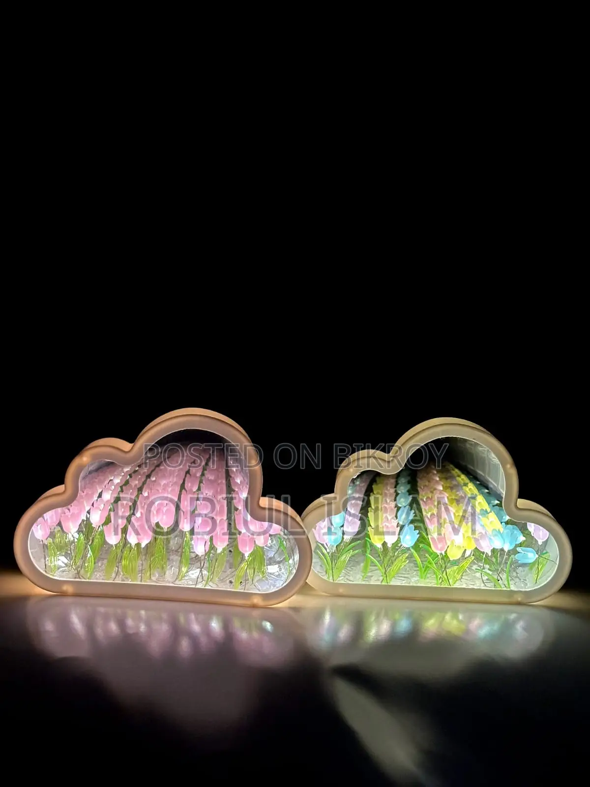 Cloud Tulip LED Night Lamp – Decorative Table Light