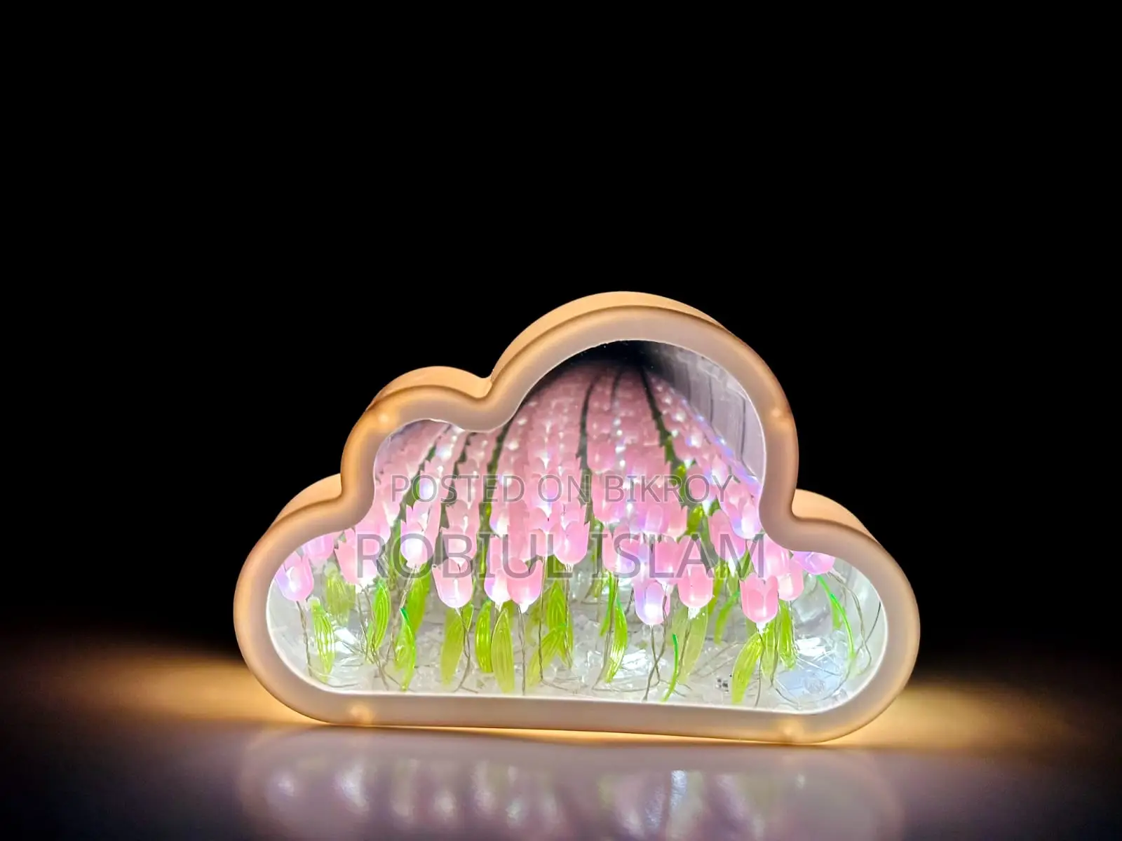 Cloud Tulip LED Night Lamp – Decorative Table Light