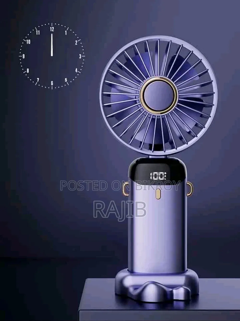 এলইডি ডিজিটাল ডিসপ্লে হ্যান্ডহেল্ড ফ্যান