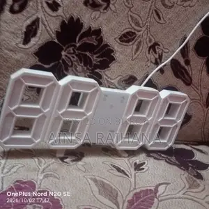 3d Led Digital Wall Clock