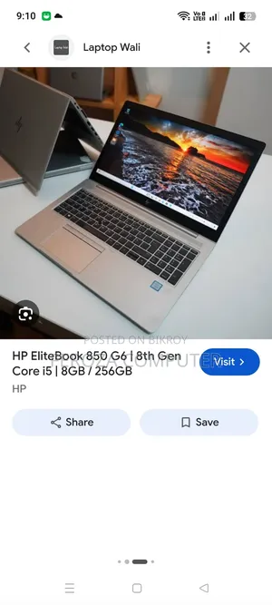 Laptop HP EliteBook 840 G6 8GB Intel Core i5 SSD 256GB