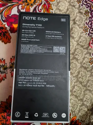 নিউ ইনফিনিক্স নোট এজ ১২৮ জিবি ব্ল্যাক