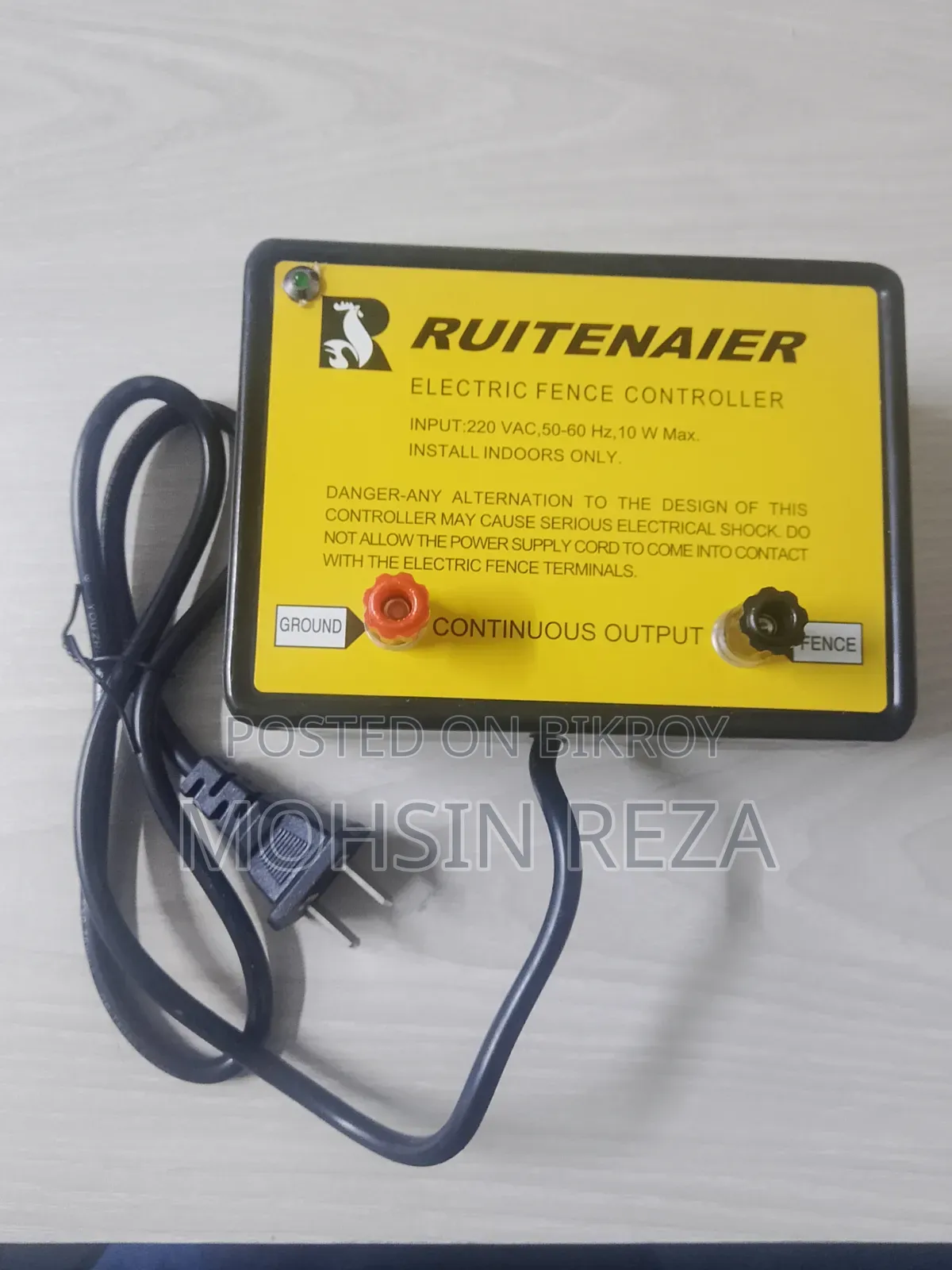 Poultry Electric Fence Control.