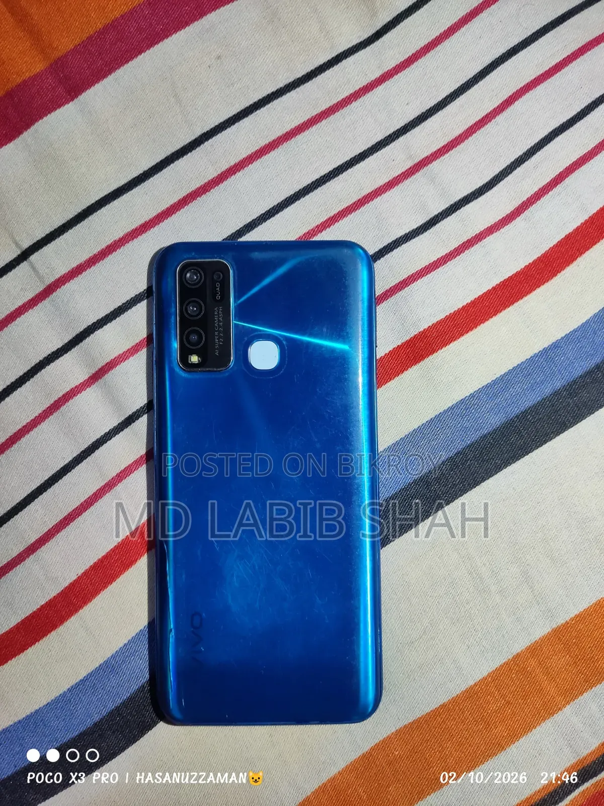ভিভো ওয়াই৫০ ১২৮ জিবি নীল