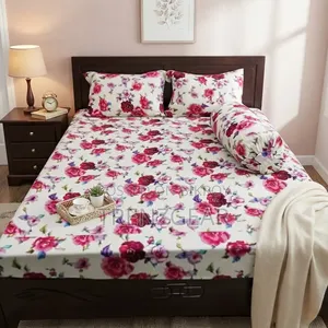 Premium 100% Twill Cotton 4 Pcs King Size Bed Sheet Set