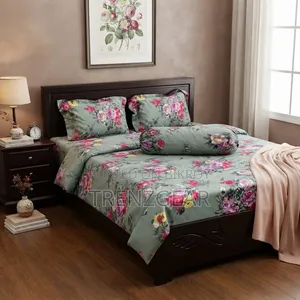 Premium 100% Twill Cotton 4 Pcs King Size Bed Sheet Set